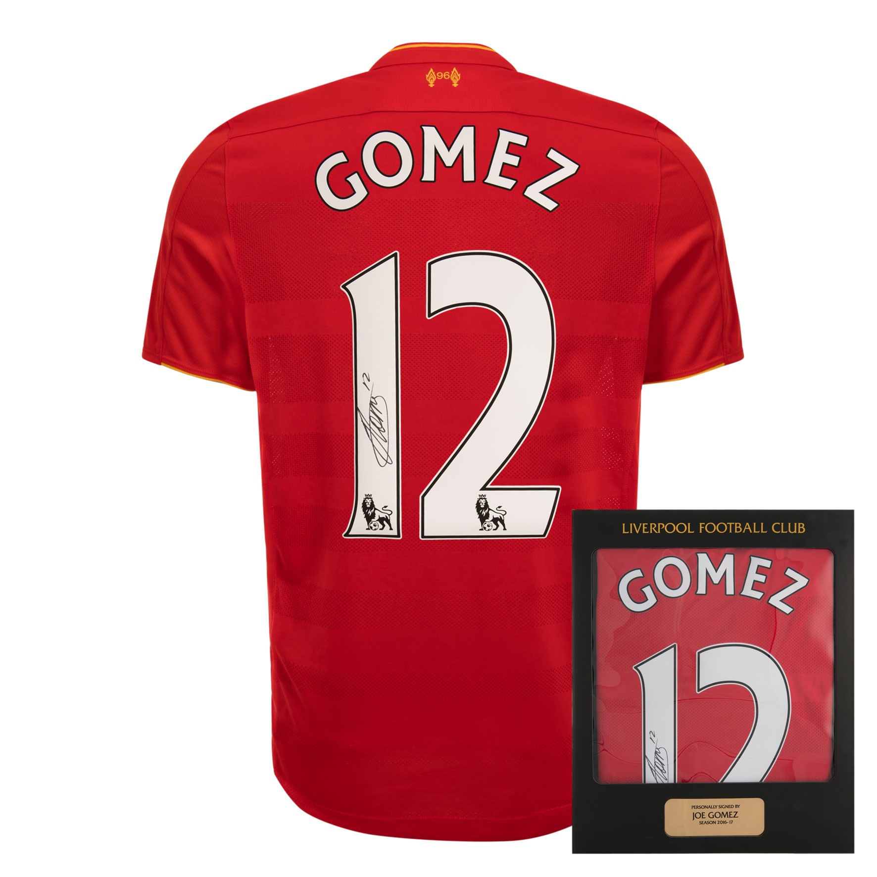 LFC 16/17 Signed Gomez Boxed Shirt