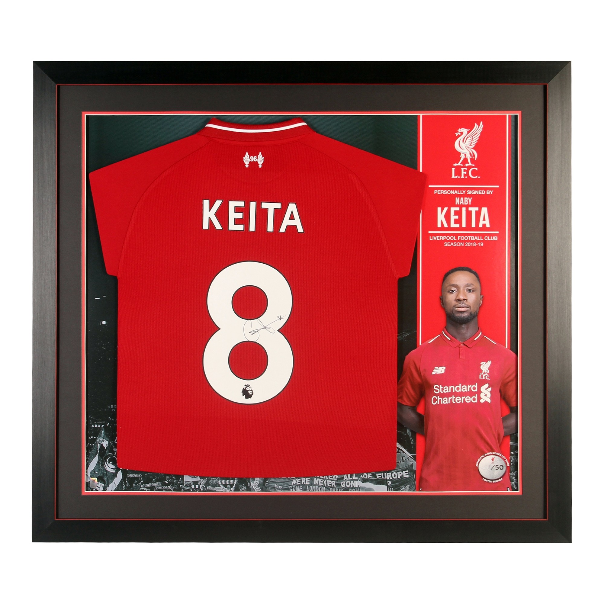 LFC 18/19 Keita Framed Signed Shirt