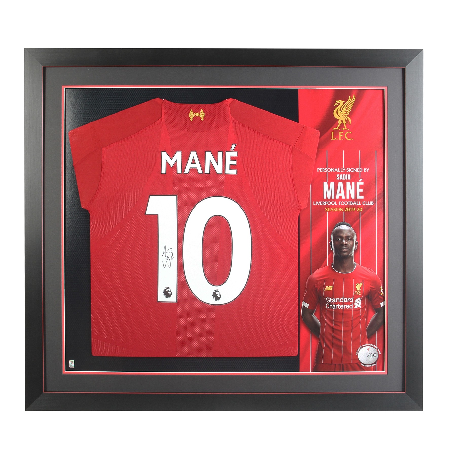 LFC 19/20 Mane Framed Signed Shirt