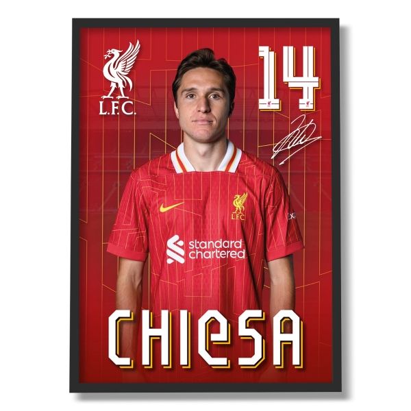 LFC 24/25 Chiesa A3 Framed Picture