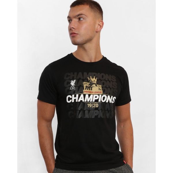 LFC Adults EPL Champions 19-20 Black Tee