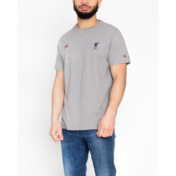 LFC Adults Grey Marl Thailand Flag Tee