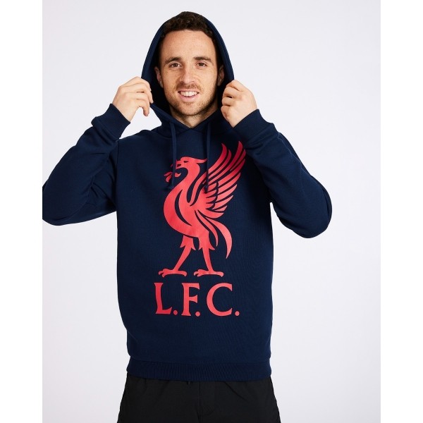 LFC Adults Liverbird Navy Hoody