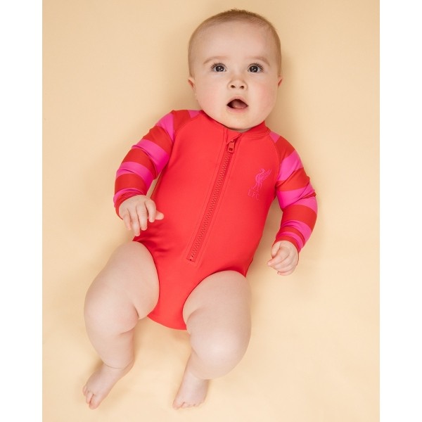 LFC Baby Red Striped Rash Suit