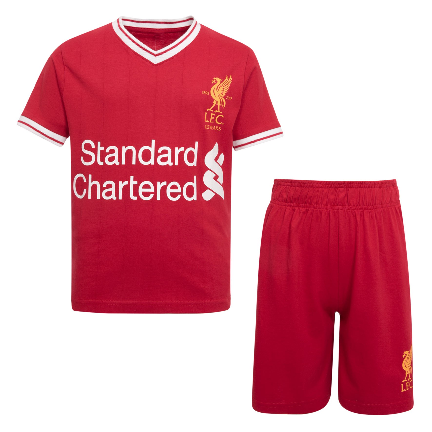 LFC Boys Home Kit Short Pyjama Set 17/18