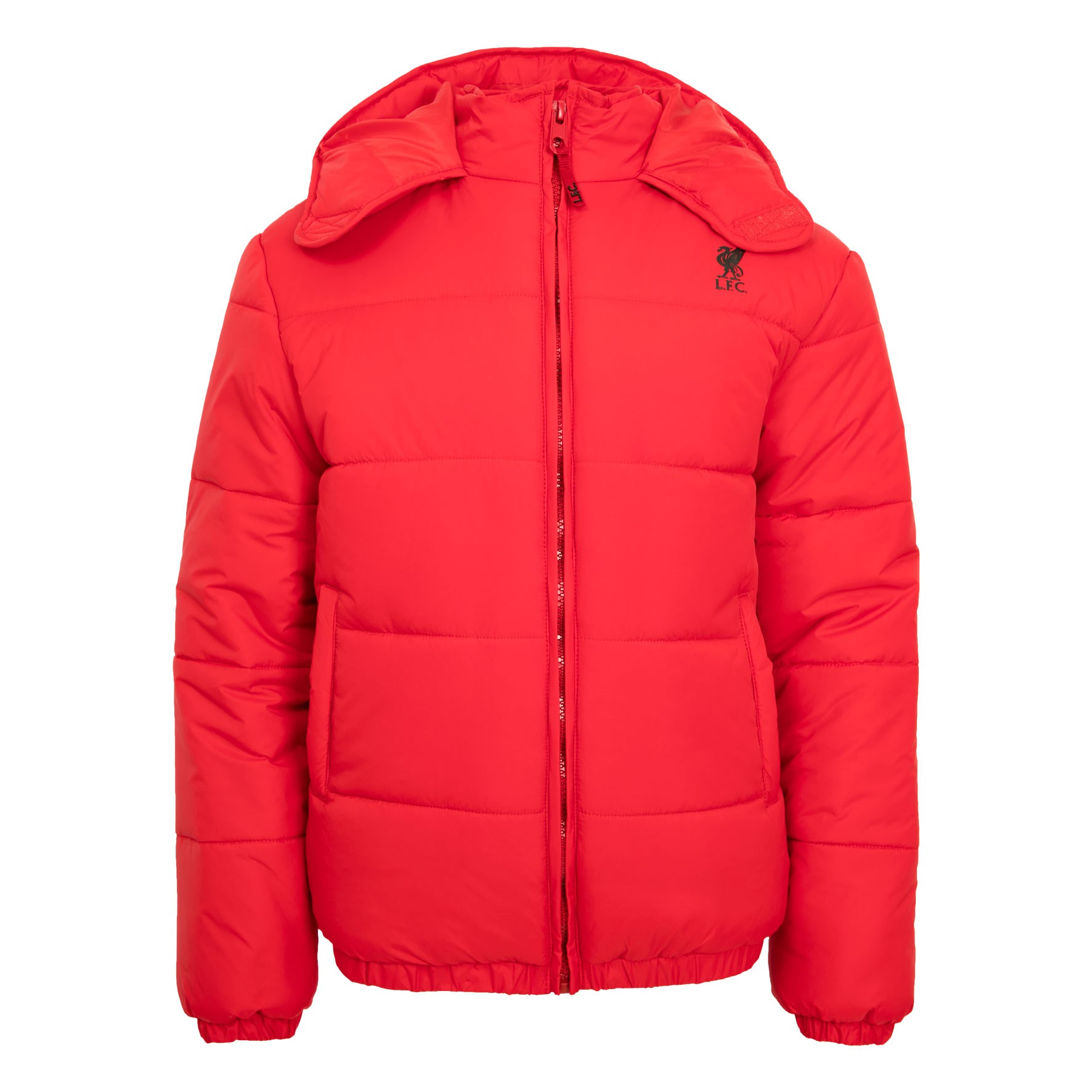 LFC Boys Red Hooded Puffa Jacket | Anfield Shop