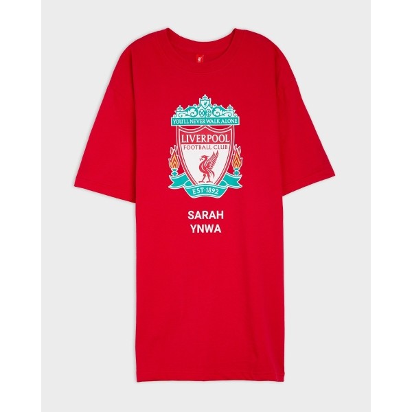LFC Crest Personalised Red Tee