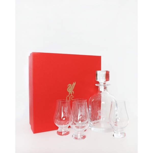 LFC Crystal Decanter Set With 4 Glasses