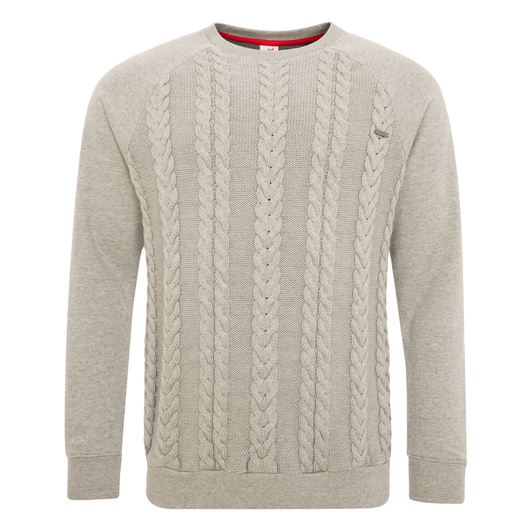 LFC Grey Knit Panel Jumper
