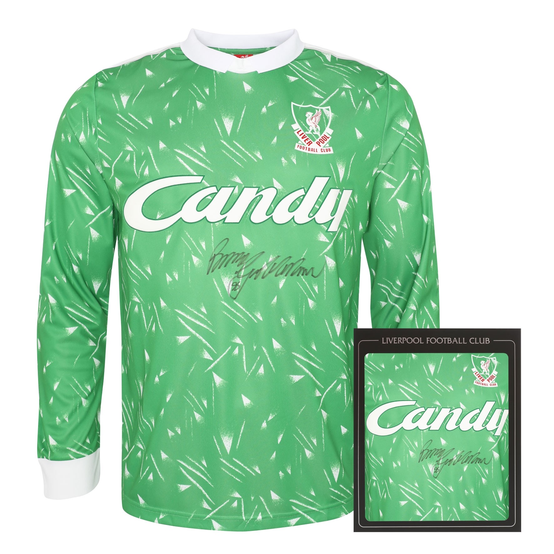 LFC Grobbelaar Signed Retro Shirt