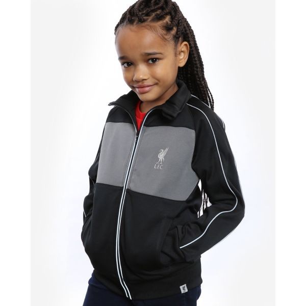 LFC Junior Black Tricot Zip Through Jacket