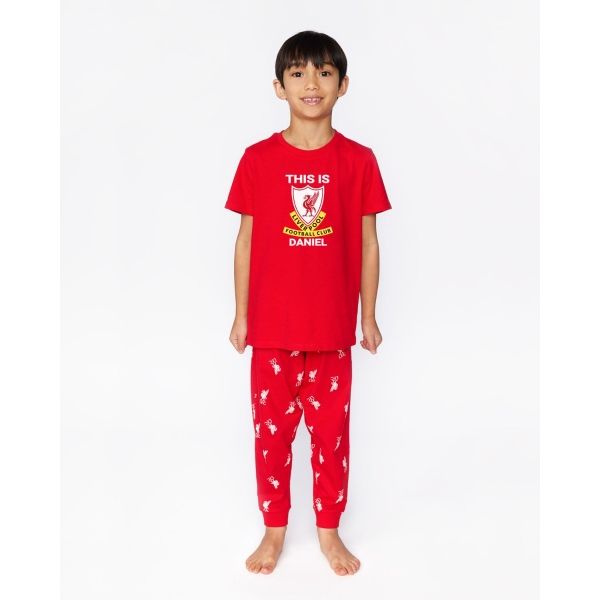 LFC Junior Personalised This Is Anfield Pyjamas