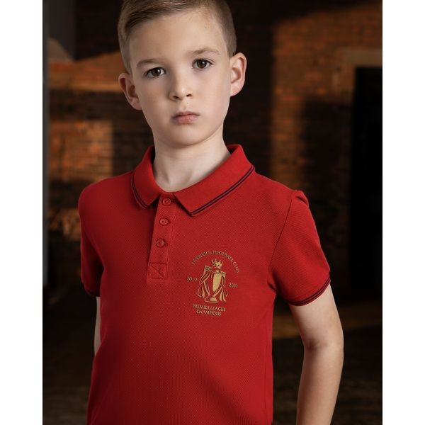 LFC Junior Premier League Champions 19/20 Red Polo