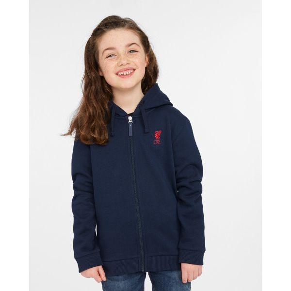 LFC Junior Zip Through Hoody Navy