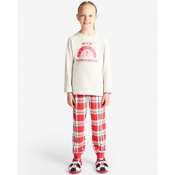 LFC Juniors Girls Long Pyjama Set Ecru