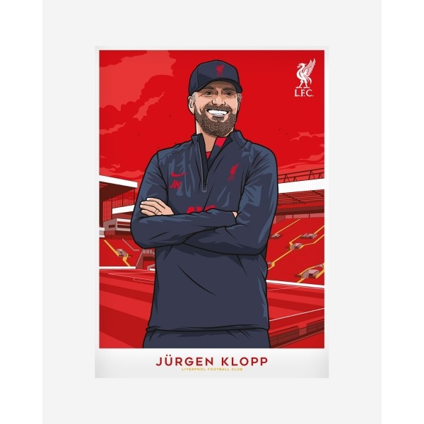 LFC Jurgen Klopp A2 Print 22-23