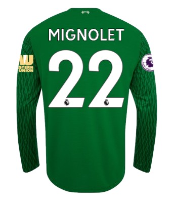 LFC Kids Home L/S Goalkeeper Shirt 17/18 (Premier League) Mignolet