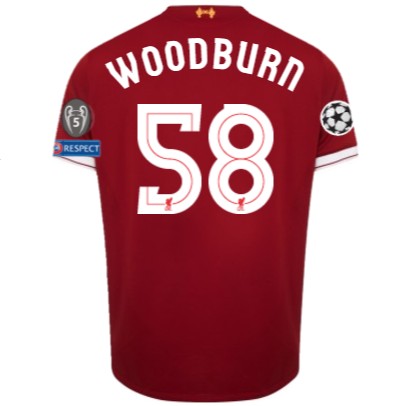 LFC Kids Home Shirt 17/18 (Champions League) Woodburn