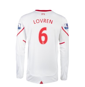 LFC Kids Long Sleeve Away Shirt 15/16 - Lovren