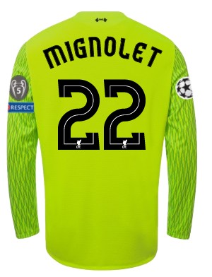 LFC Kids Third L/S Goalkeeper Shirt 17/18 (Champions League) Mignolet