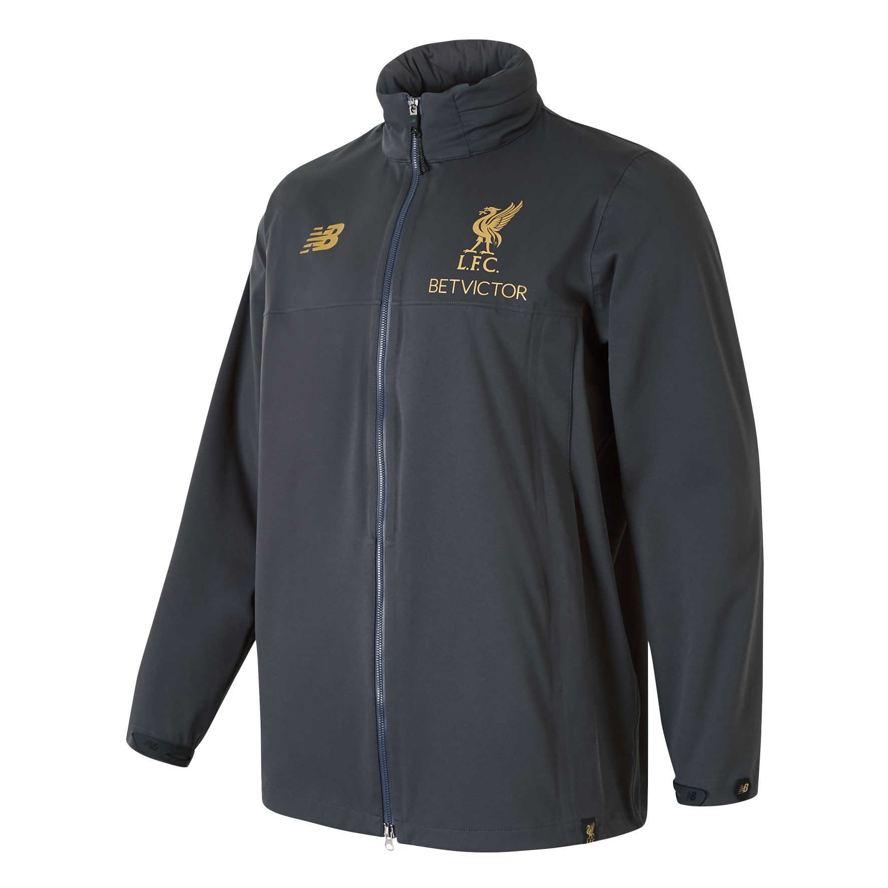 LFC Manager's Collection Rain Jacket 2018-19 Black