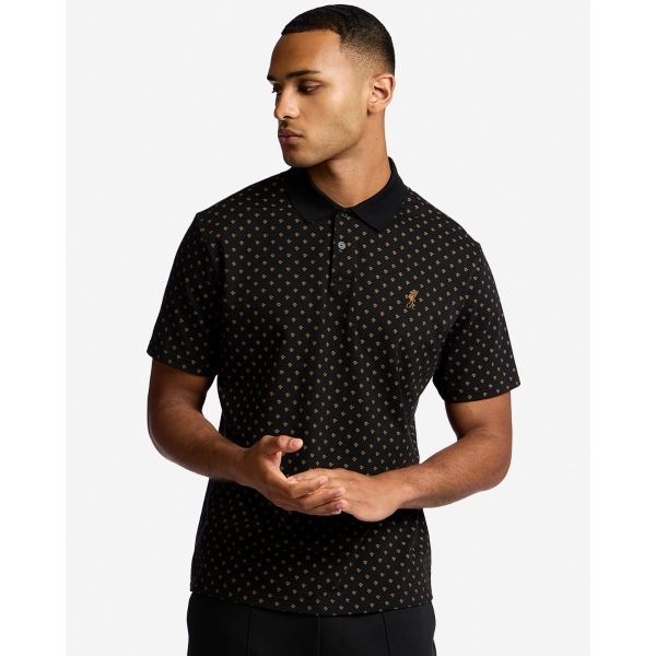 LFC Mens AOP Polo Black
