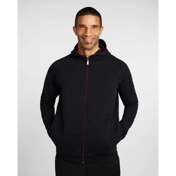LFC Mens Black Firma Tipped Zip Through Hoody