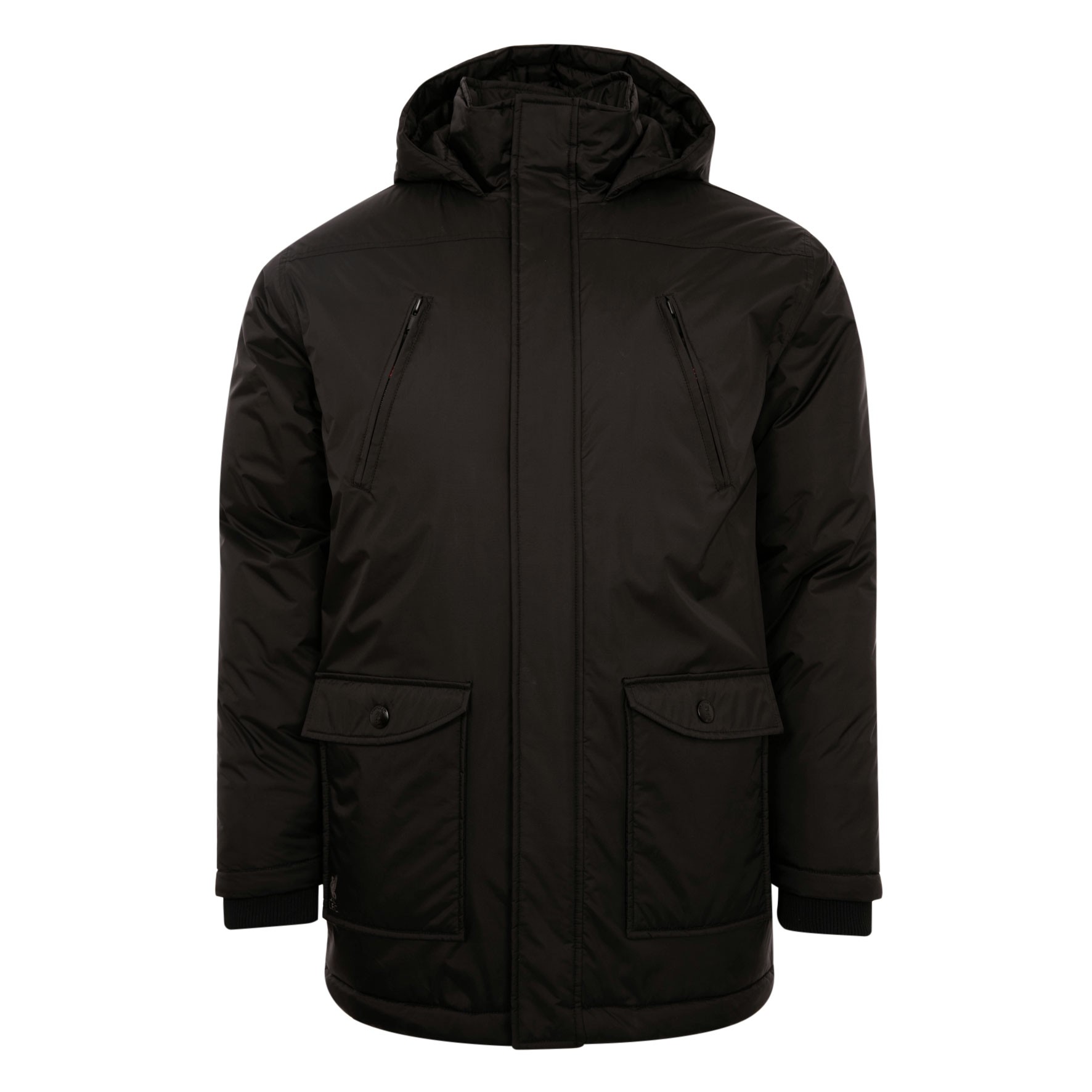 LFC Mens Black Long Padded Jacket