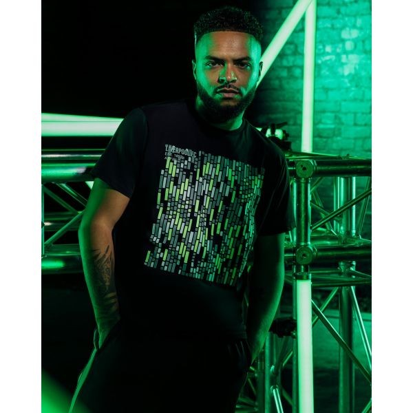 LFC Mens Black Neon Print Tee