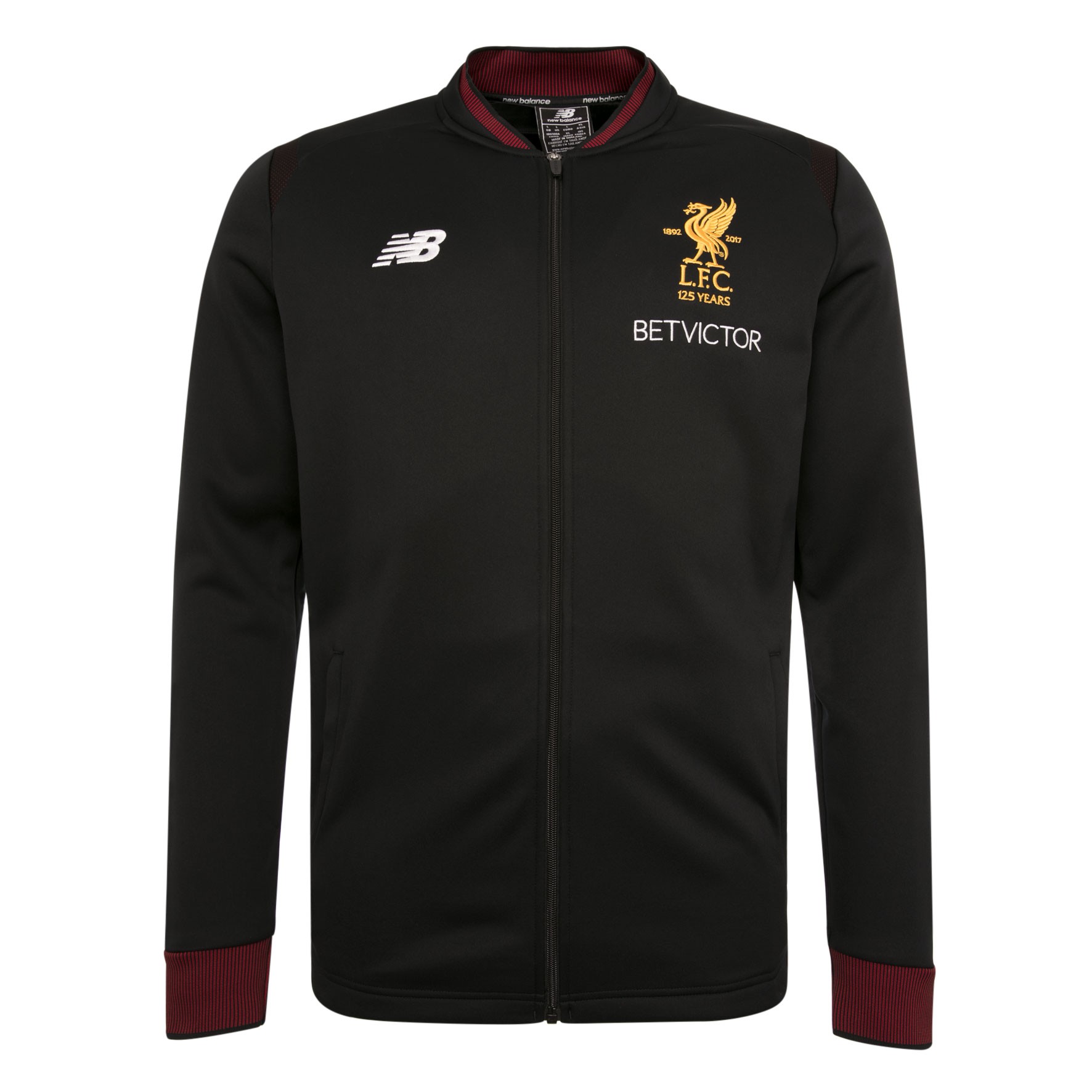 LFC Mens Black Training Away Walk Out Jacket 17/18