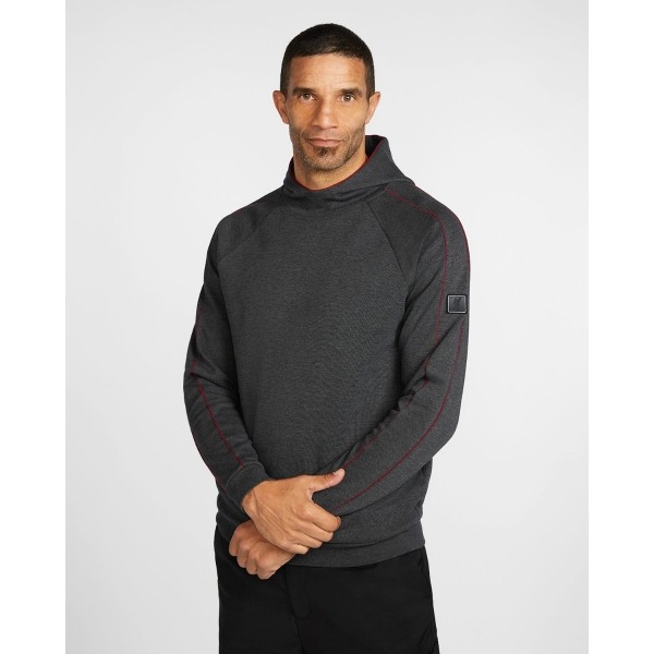 LFC Mens Charcoal Firma Tipping Overhead Hoody