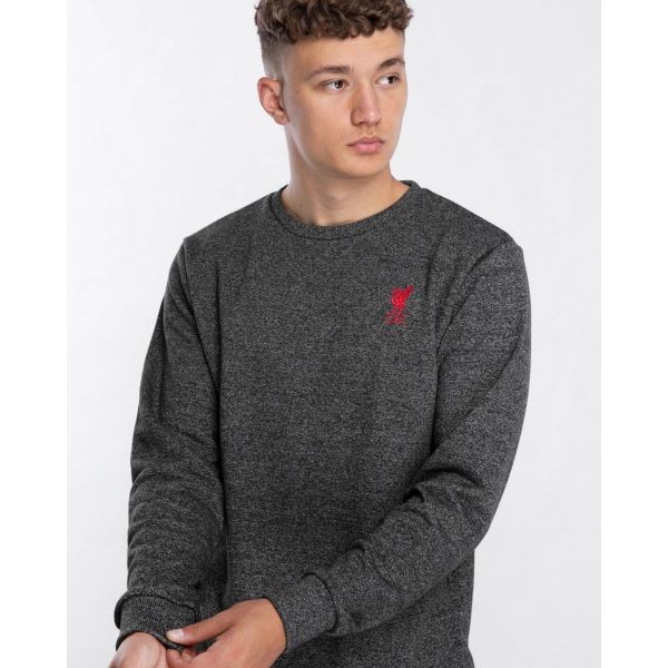 lfc mens charcoal marl zip thru hoody