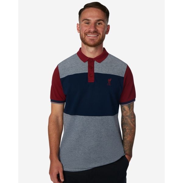 LFC Mens Colour Block Polo