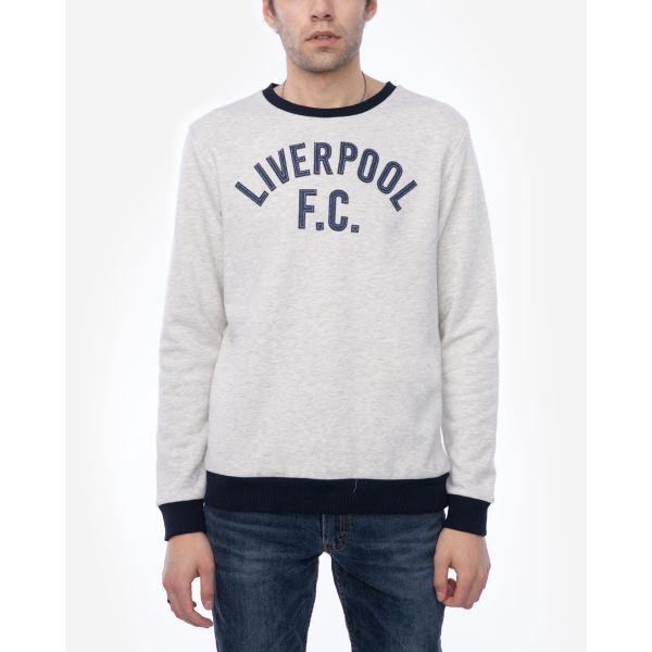 LFC Mens Ecru Marl Applique Crew