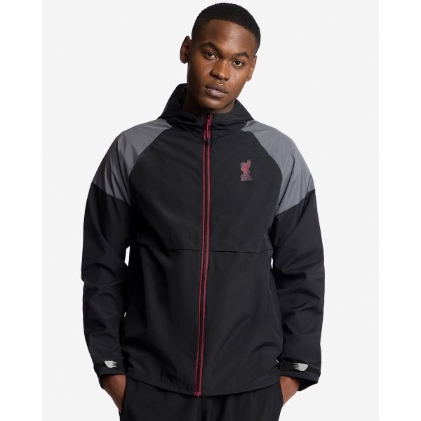 LFC Mens Funnel Windcheater Black
