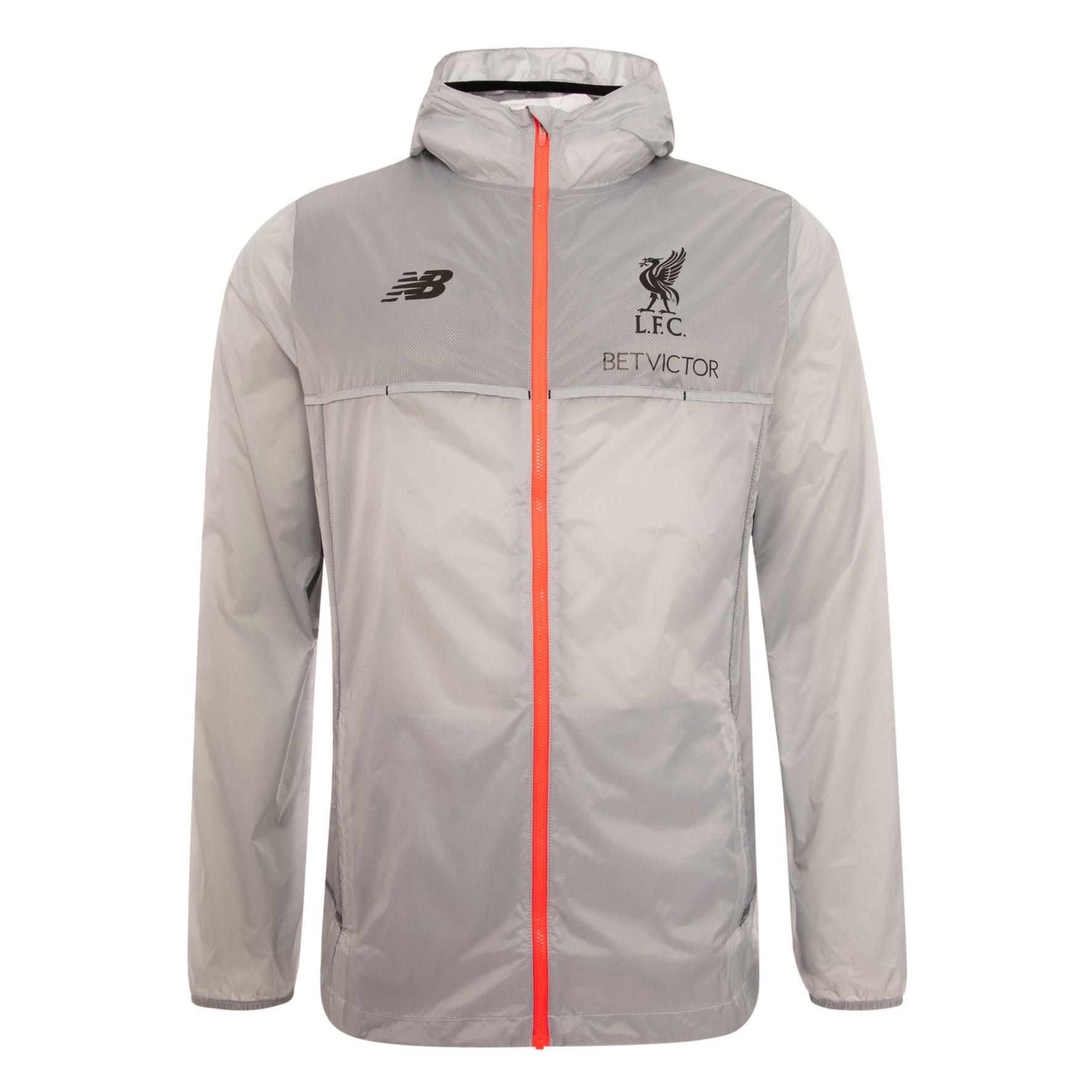 LFC Mens Grey Elite Training Rain Jacket