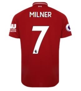 LFC Mens Home Shirt 18/19 (Premier League) Milner