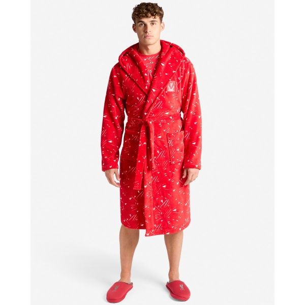 LFC Mens Hooded 89 Dressing Gown Red