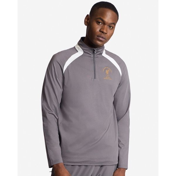 LFC Mens Istanbul 2005 1/4 Zip Top Grey