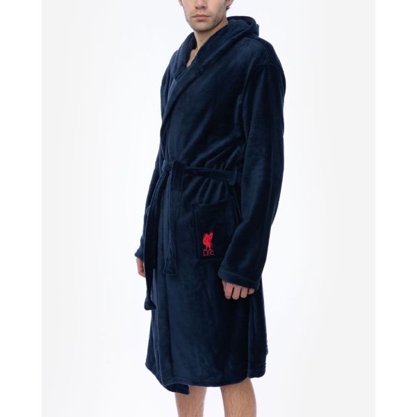 LFC Mens Navy Dressing Gown