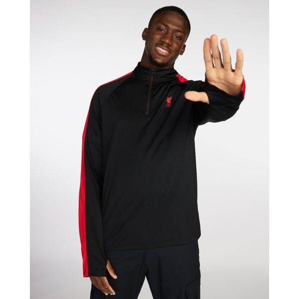 LFC Mens Quarter Zip Top Black