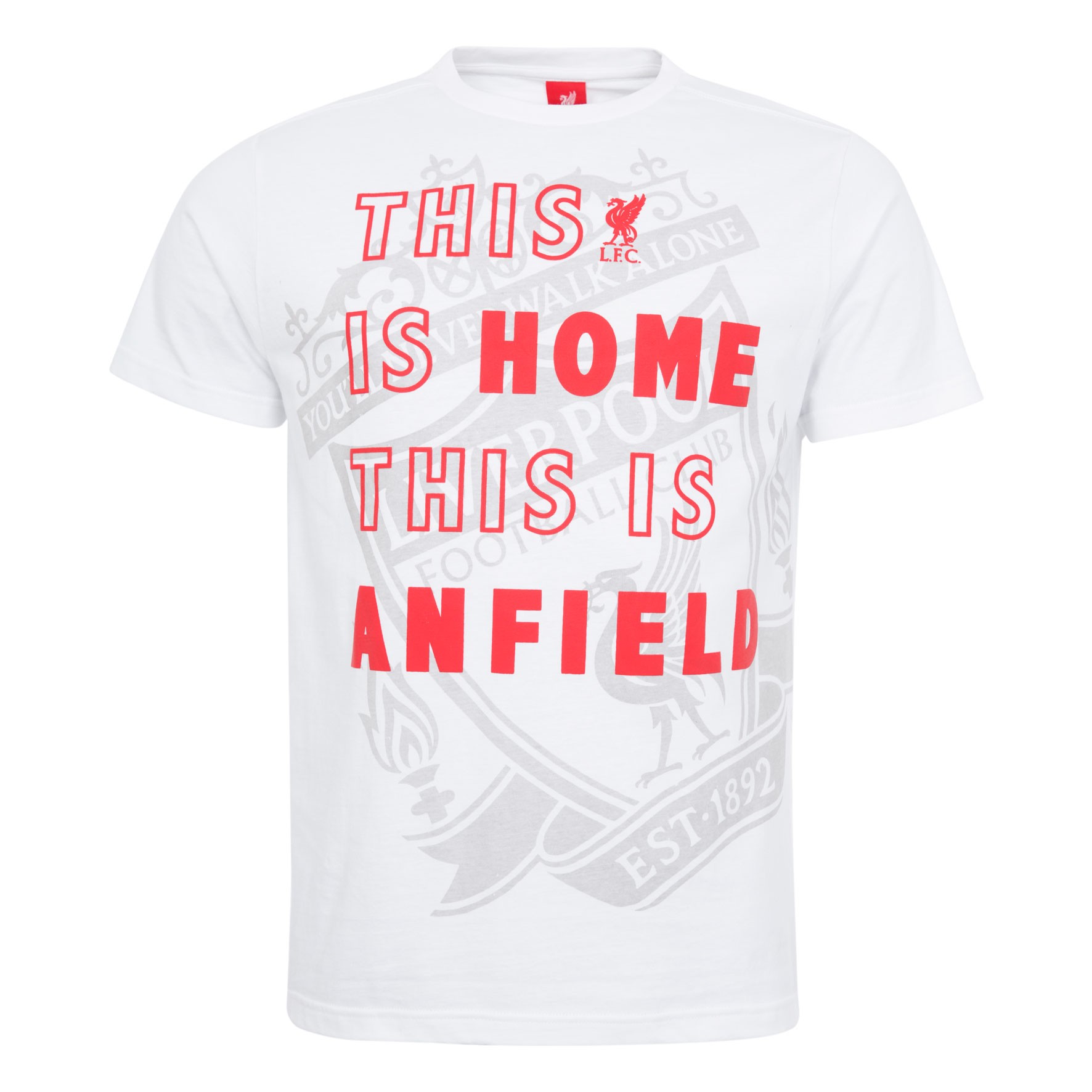 LFC Mens White This Is Home Tee