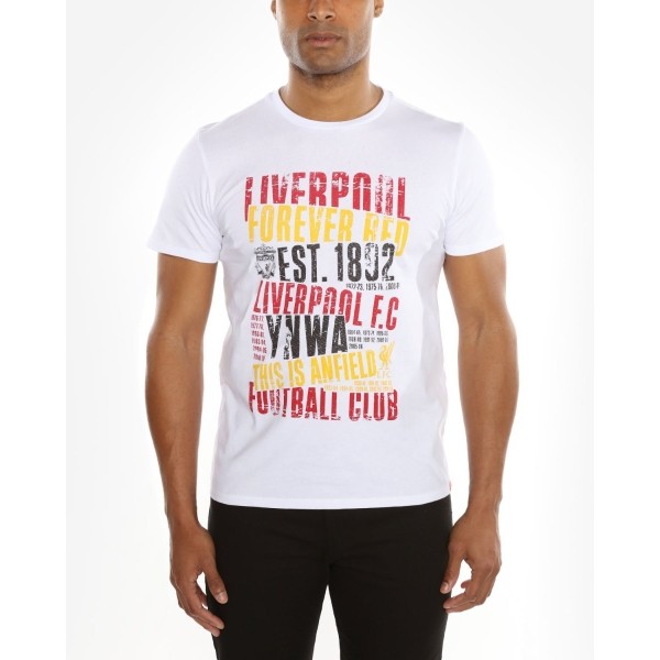 LFC Mens White Word Chop Tee