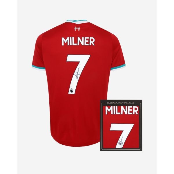 LFC Milner Signed 20/21 Boxed Shirt