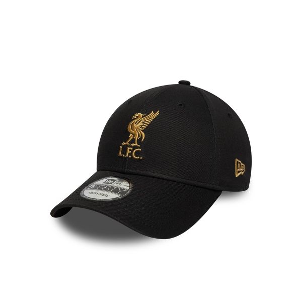 LFC New Era 9FORTY Liverbird Cap Black & Gold