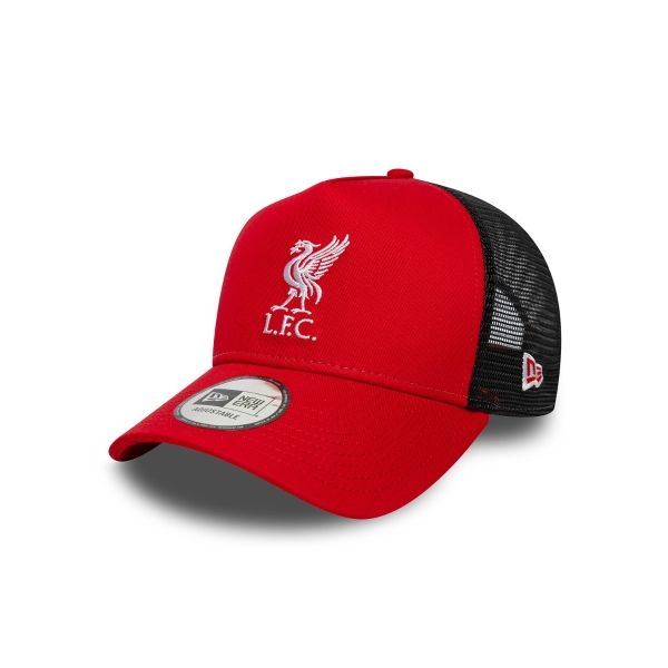 LFC New Era CORE TRUCKER Liverbird Cap Red & Black