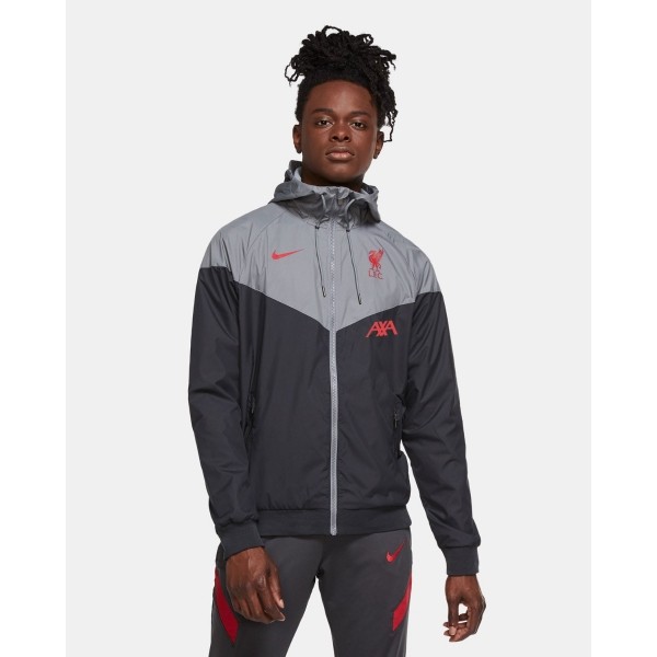 LFC Nike AXA Mens Coaches Collection Black Windrunner Jacket | Anfield Shop