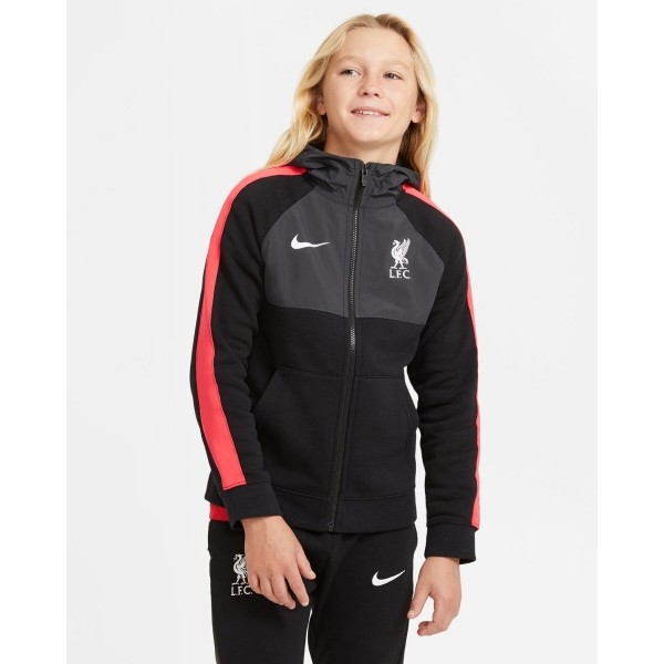 LFC Nike Junior Black Hybrid Hoodie 
