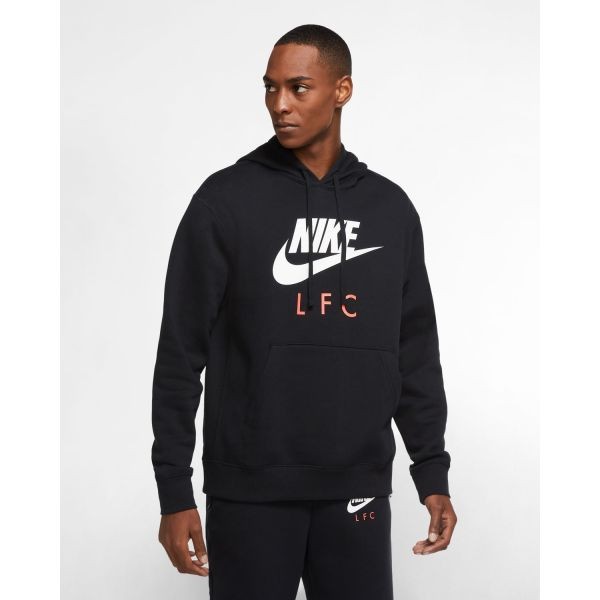 LFC Nike Mens Black Club Hoodie | Anfield Shop