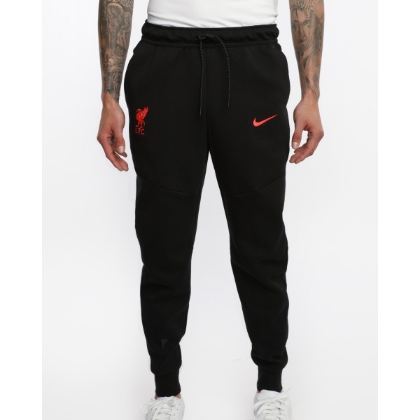 LFC Nike Mens Black Tech Fleece Jogger 22/23
